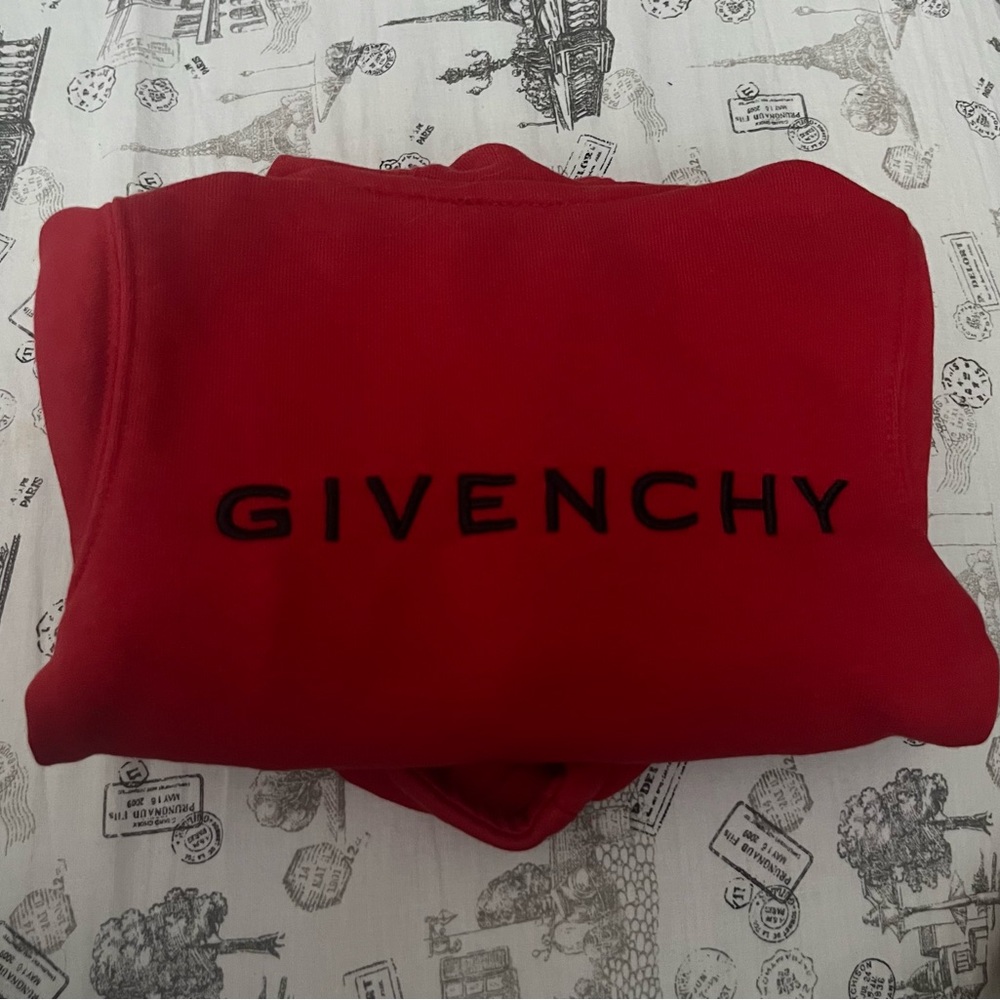 RED BABY BOY GIVENCHY SWEATSHIRT SZ 6